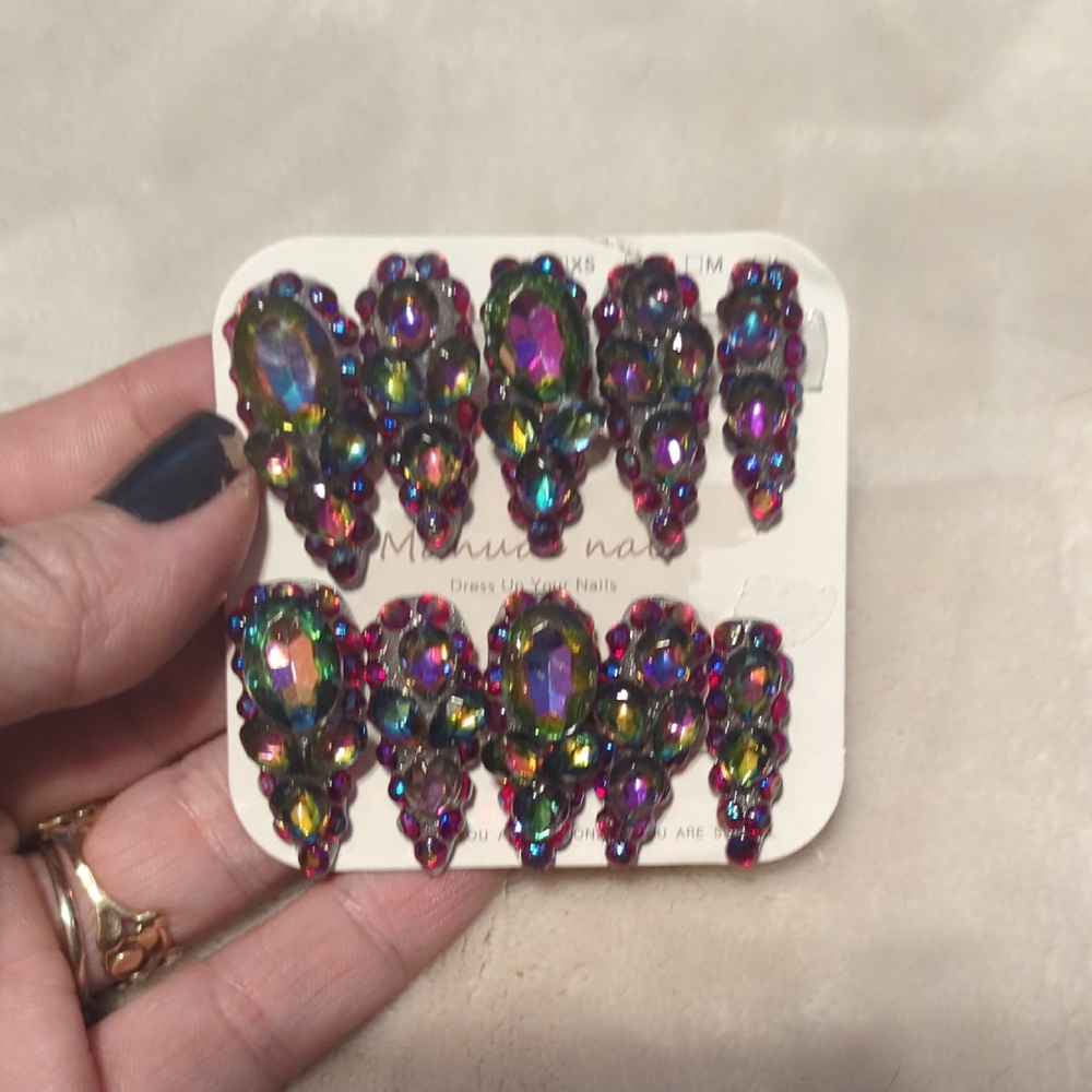 Multicolor Crystal Nail Art Set
